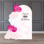 Pink Marble Backdrop decoration