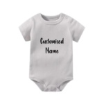 Personalised Body Suit Romper (GREY)