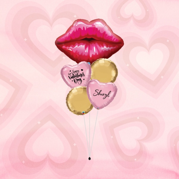 Valentine's Kisses Balloon Bouquet