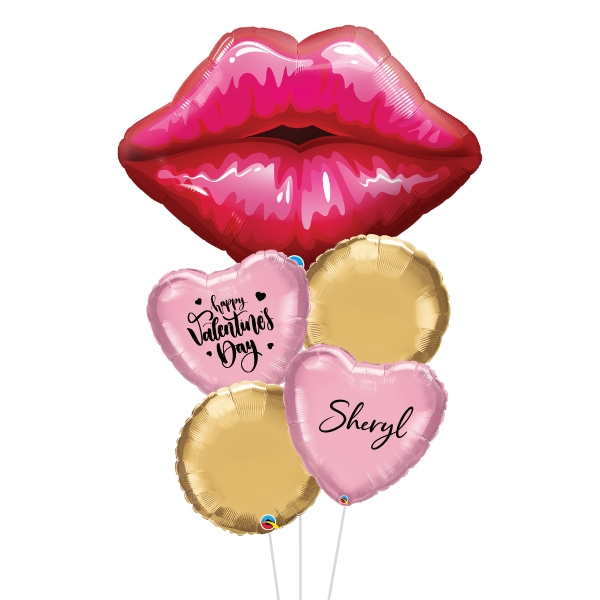 Valentine's Kisses Balloon Bouquet
