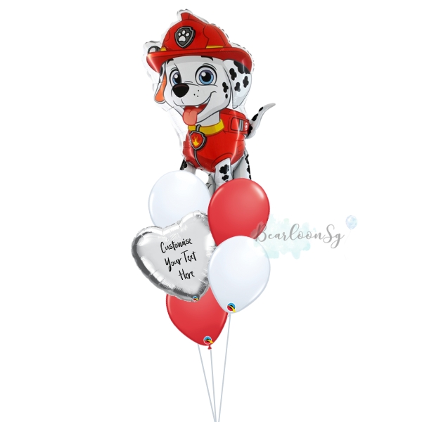 [Paw Patrol] Marshall Personalised Balloon Bouquet