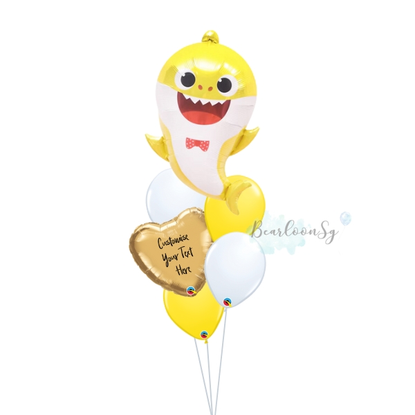 [Babyshark] Yellow Baby Shark Balloon Bouquet