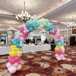 Colourful Organic Balloon Arch