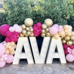 Marquee Lights with balloons