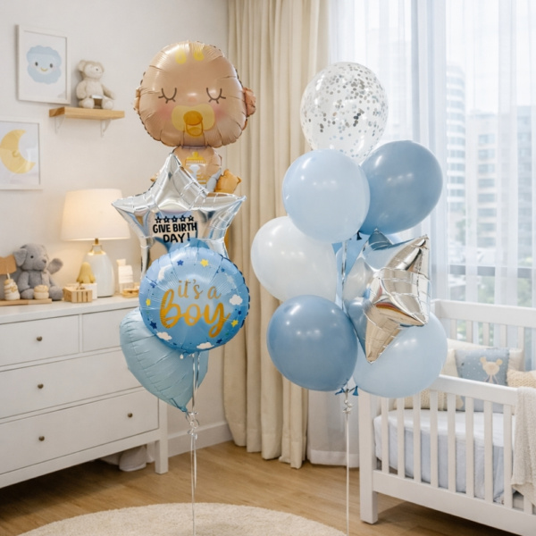 [Newborn] Hello Little Miracle Balloon Package - Boy