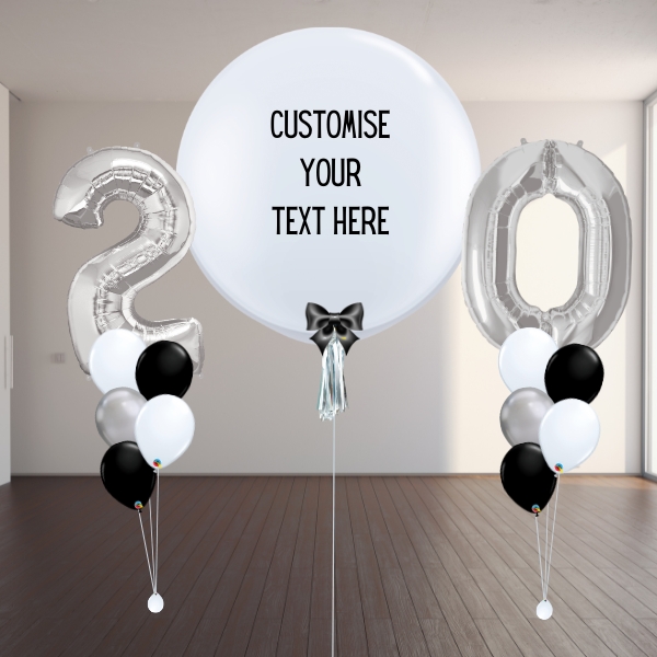 3FT Jumbo & Number Balloon Package