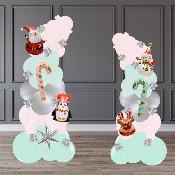 [Christmas] Peppermint Twist Deconstructed Balloon Arch