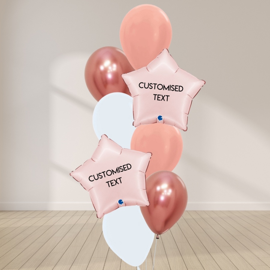 Star Struck Balloon Bouquet - Rose Gold (I)