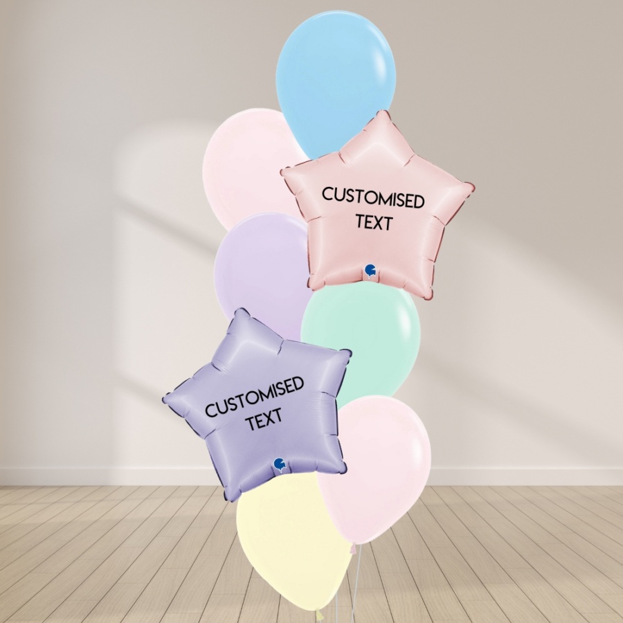 Star Struck Balloon Bouquet - Rainbow