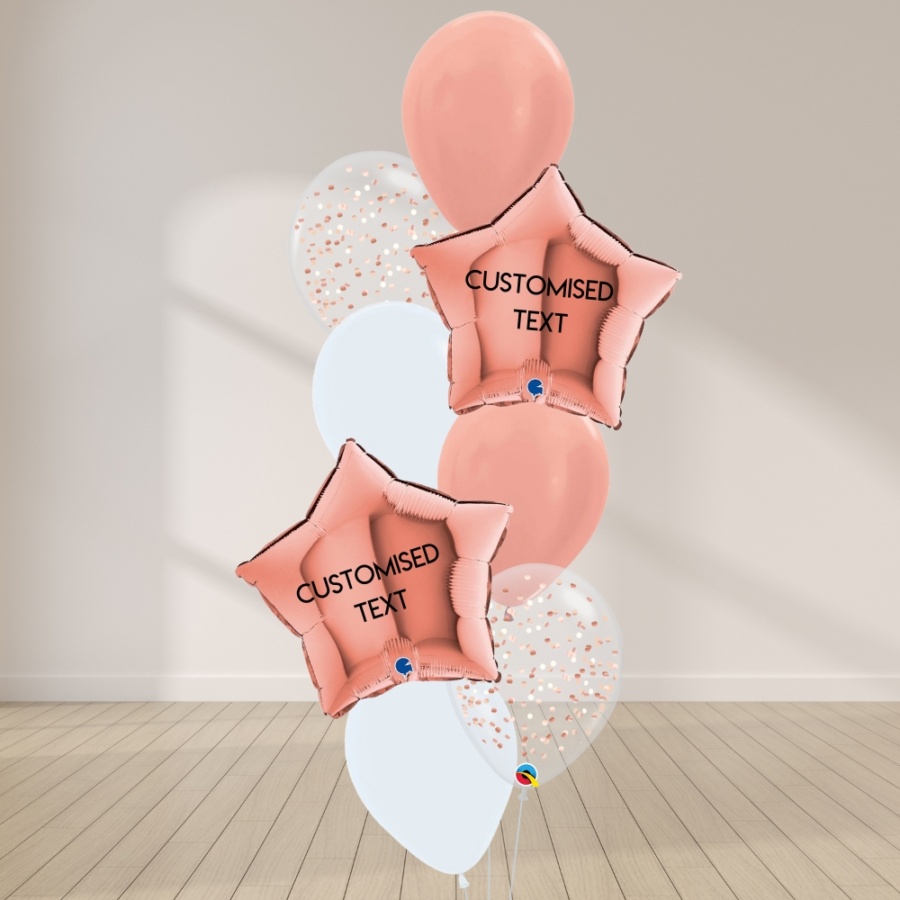 Star Struck Balloon Bouquet - Rose Gold (II)