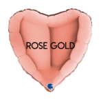 Rose Gold Heart Foil