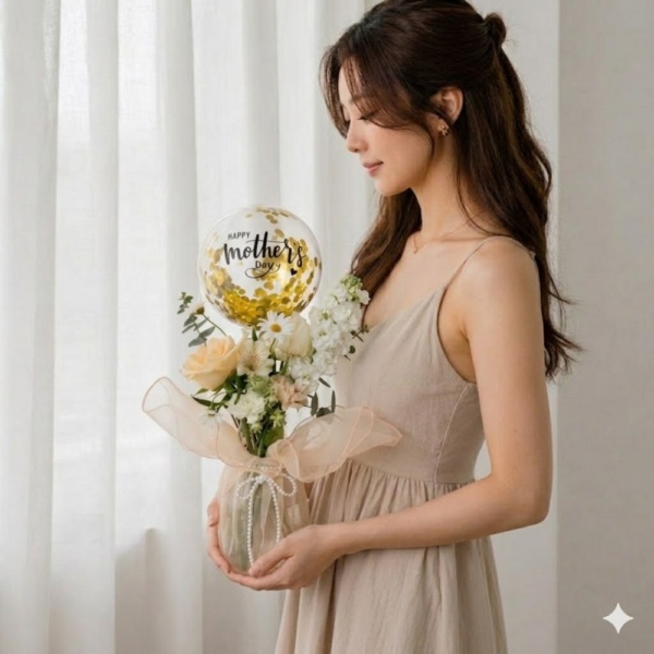 [Festive] Blossom Flower Jar (Ivory)