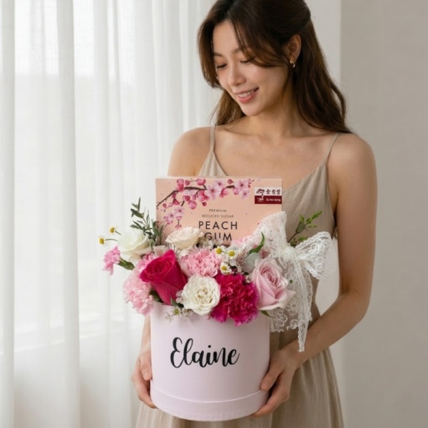 [Festive] Peach Gum Bird Nest Bloom Box