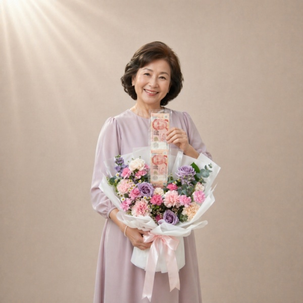 Money Pulling Flower Bouquet - Reverie