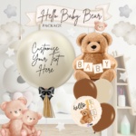[Newborn] Hello Baby Bear Balloon Package