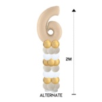 Number Foil Balloon Column