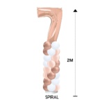Number Foil Balloon Column