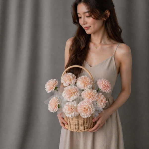 My Soft Spot - Cream Flower Basket
