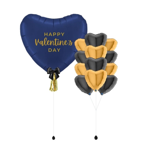 Azure Hearts Balloon Package