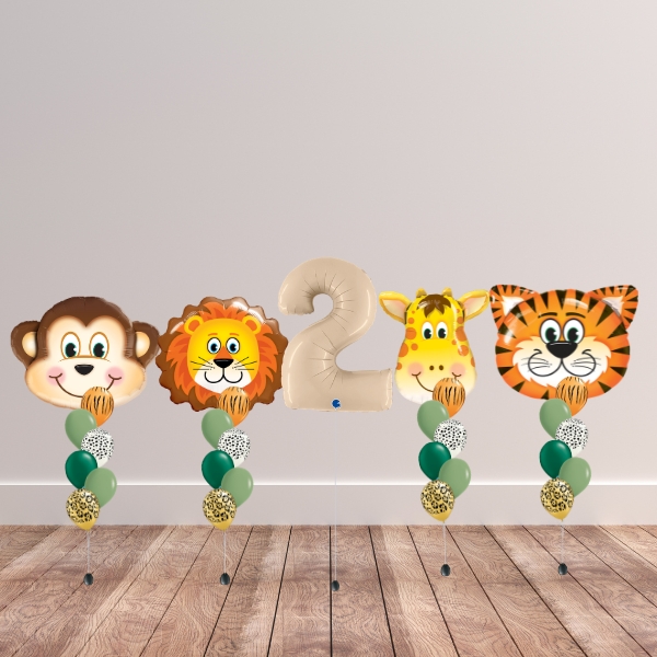 Safari Friends Birthday Balloon Package