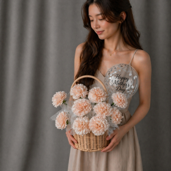 My Soft Spot - Cream Flower Basket