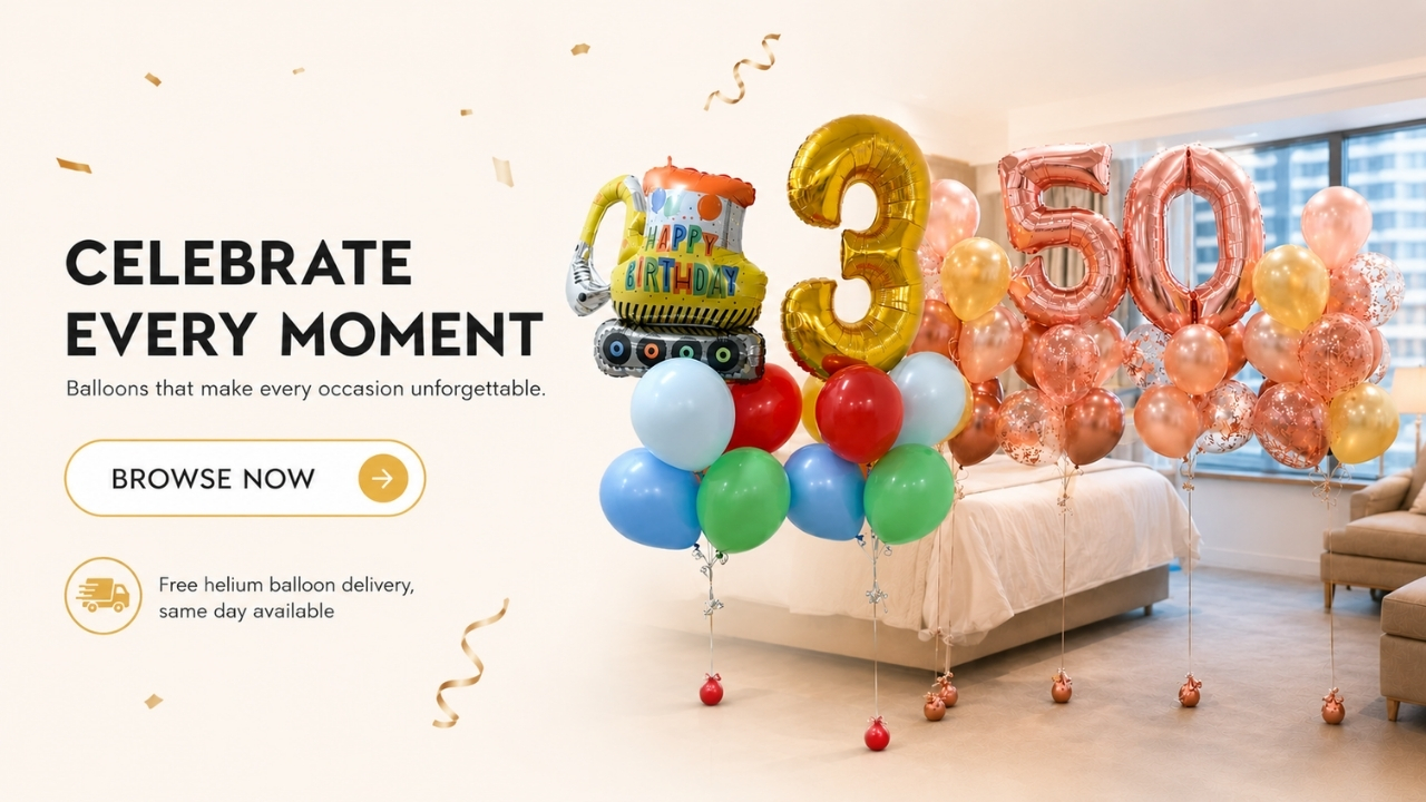 Helium Balloon Delivery