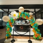 Customise balloon arch for Ascott Singapore