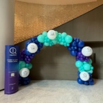 Customised Balloon arch with company's logo
