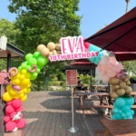 Eva's 10th birthday Organic balloon arch