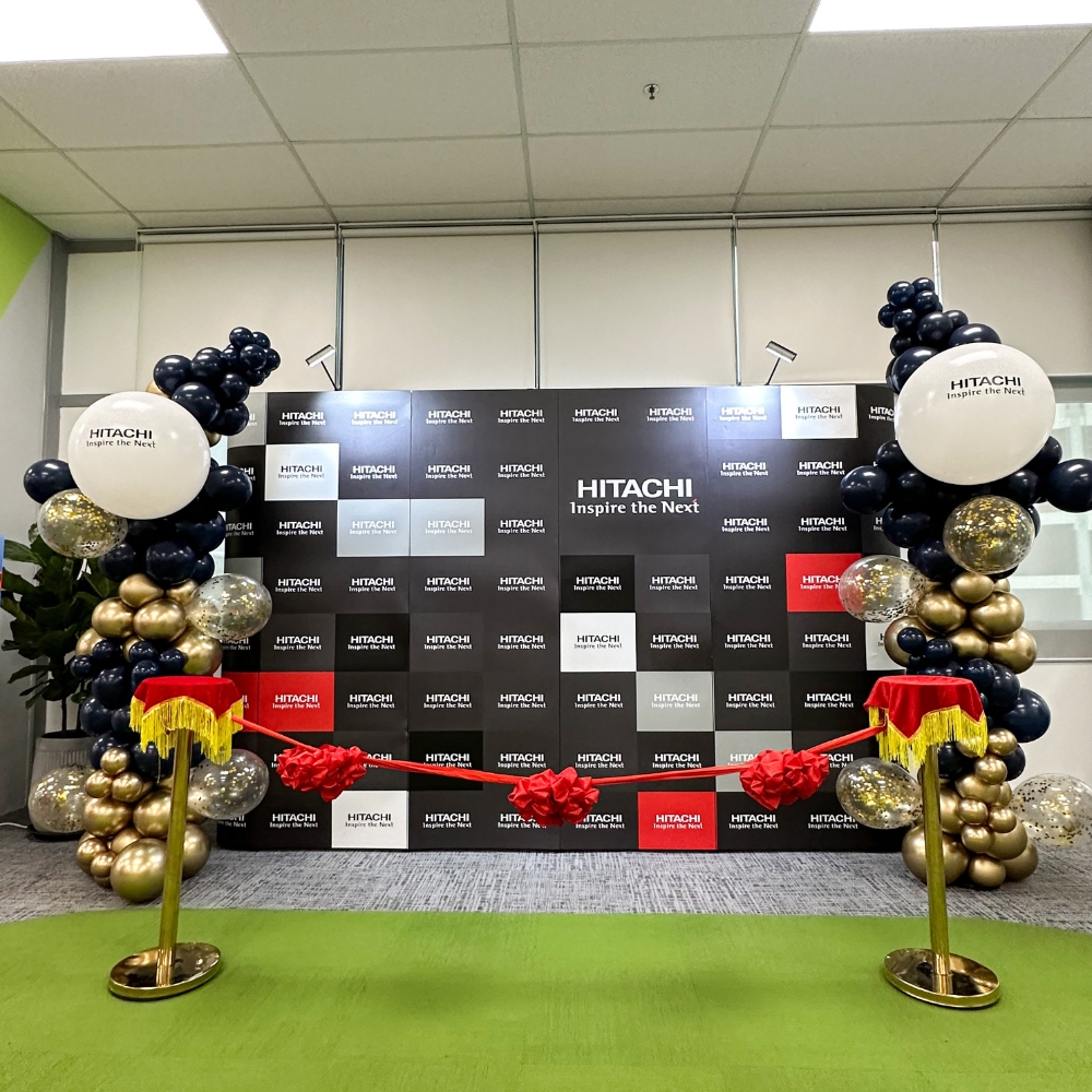 Hitachi office grand opening ribbon cutting ceremony