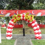 National day balloon arch for SG60