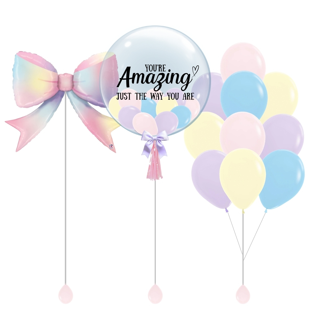Dreamy Rainbow Personalised Balloon Package - Image 2
