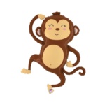 Jungle Monkey Foil Balloon