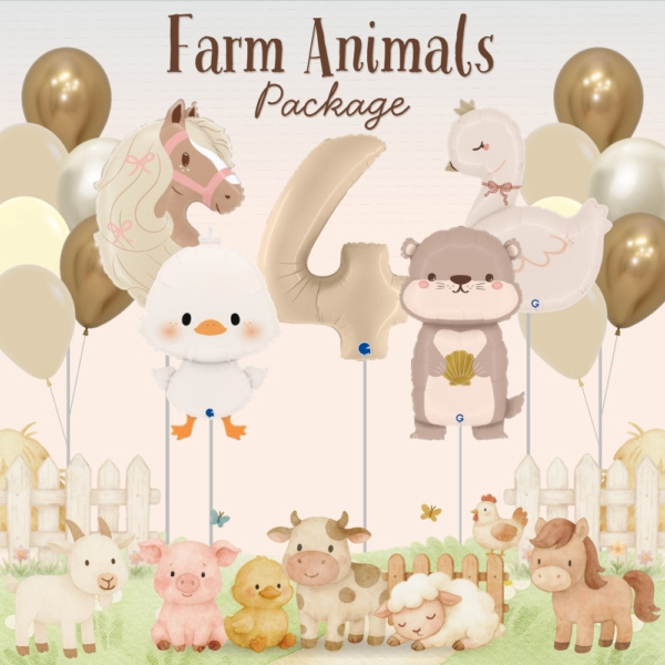 Farm Animals Balloon Package