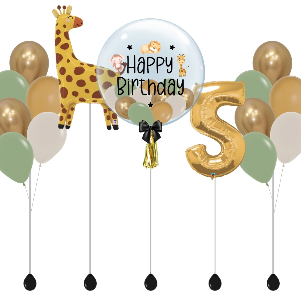Safari Animals Personalised Balloon Package - Image 2