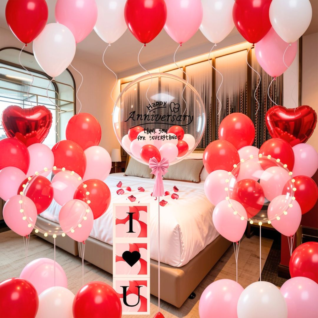 Scarlet Love Balloon Package
